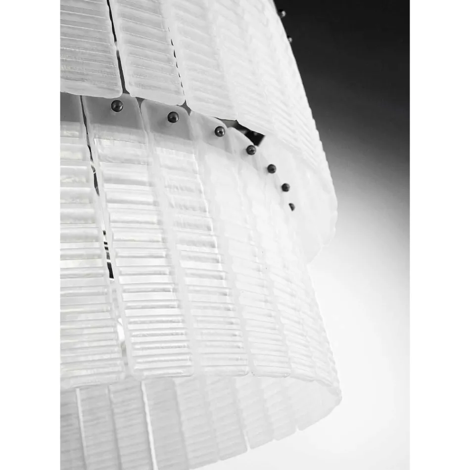 Lampadario Moderno 12 Luci in Vetro Artigianale Lusso Italiano - Valadier Viadurini