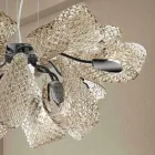 Lampadario Moderno a 12 Luci in Vetro di Venezia, Made in Italy - Diamonique Viadurini