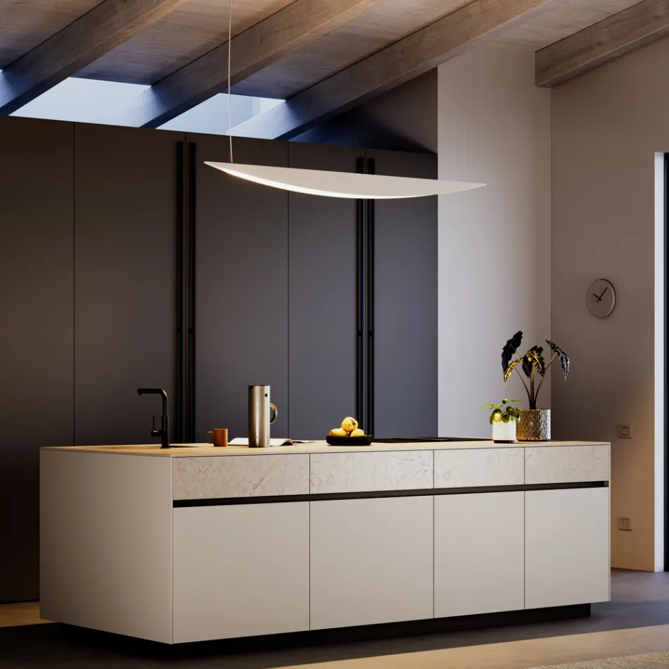 Lampadario Realizzato in Alluminio Riciclabile di Diversi colori - Mila Viadurini