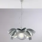 Lampadario shabby chic in metallo bianco per arredare con gusto – Mare Viadurini