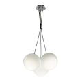 Lampadario Sospeso Tre Lumi in Vetro Incamiciato Made in Italy - Althea