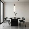 Lampadario Verticale a Tre Lumi in Vetro Incamiciato Made in Italy - Lumira