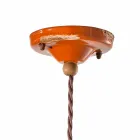 Lampadario vintage di design in ceramica artigianale Cameron Ferroluce Viadurini