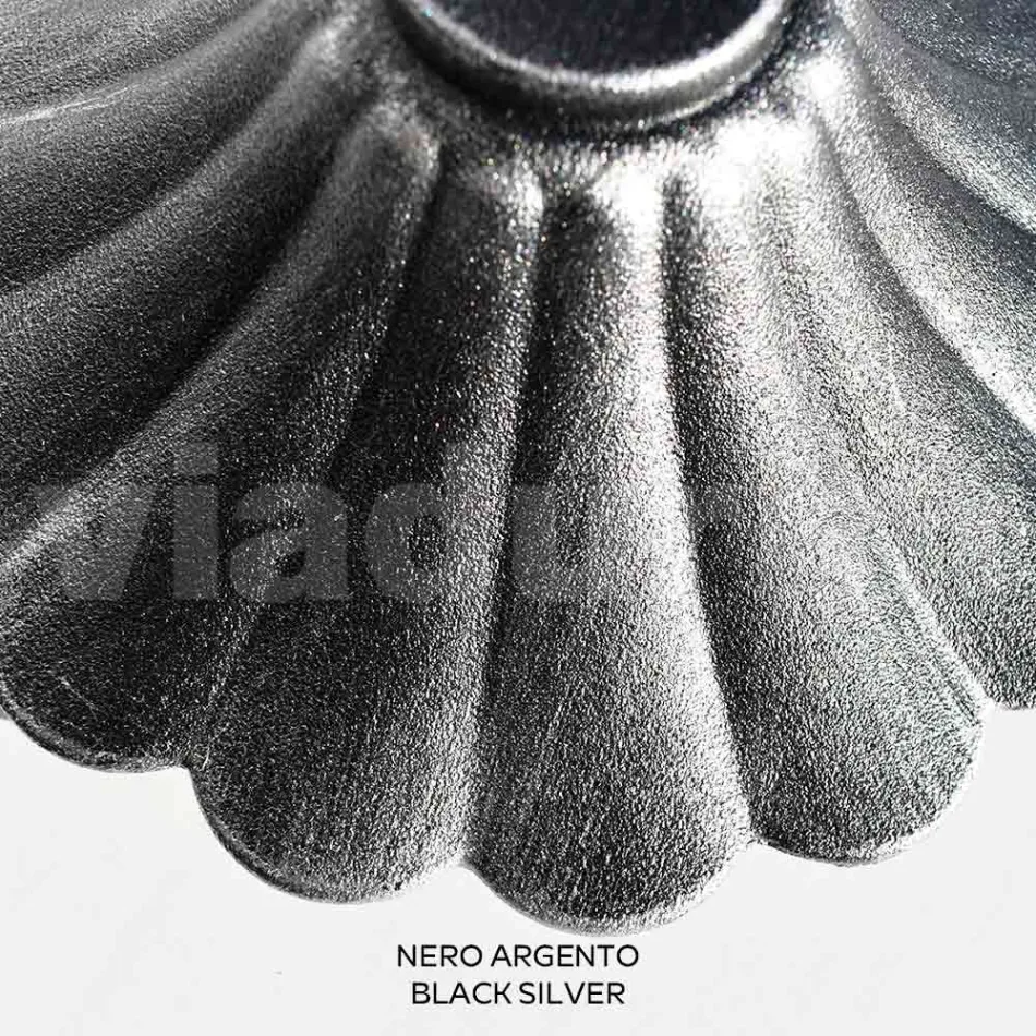 Lampione Alto 212 cm in Acrilico e Alluminio Nero Made in Italy - Trovanero Viadurini