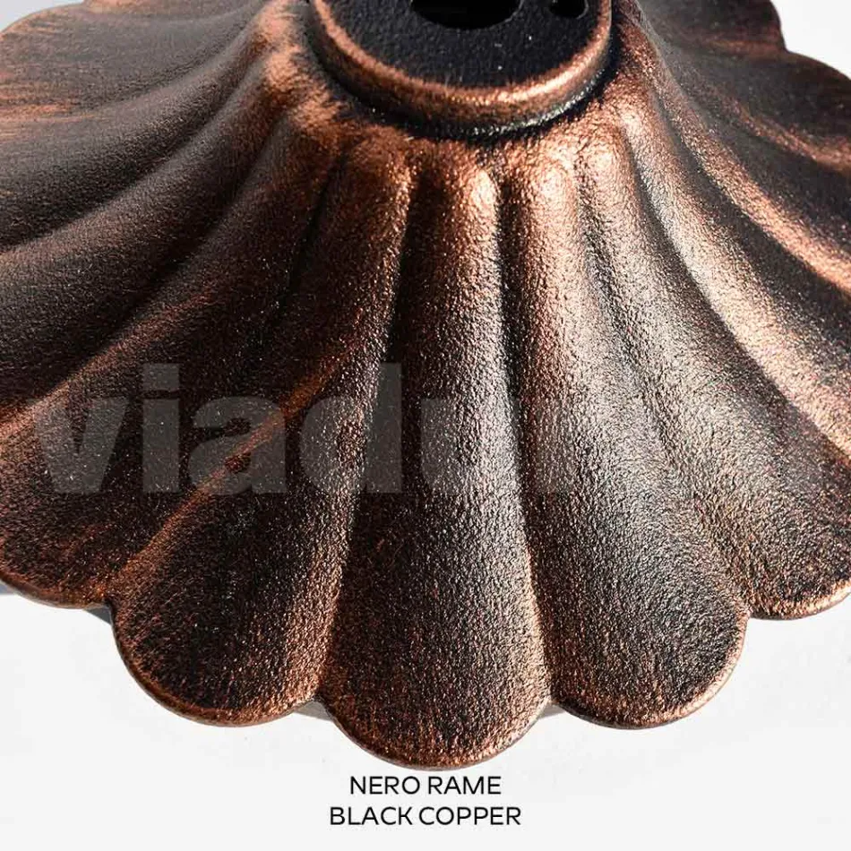 Lampione Alto 212 cm in Acrilico e Alluminio Nero Made in Italy - Trovanero Viadurini