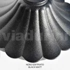 Lampione Alto 212 cm in Acrilico e Alluminio Nero Made in Italy - Trovanero Viadurini