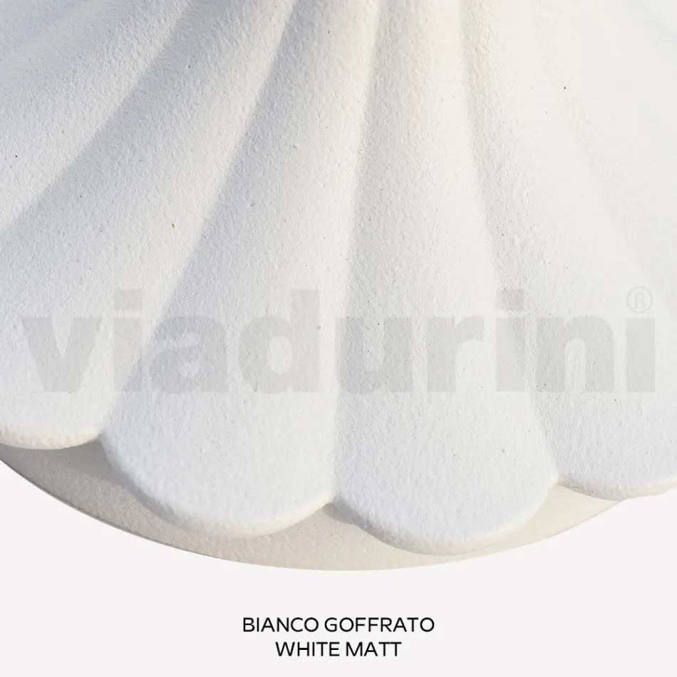 Lampione Alto 230 cm in Acrilico e Alluminio Bianco Made in Italy - Trovabianco Viadurini