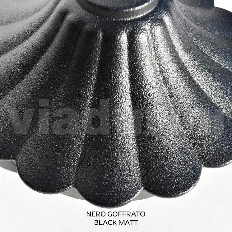 Lampione Alto 230 cm in Acrilico e Alluminio Nero Made in Italy - Trovanero Viadurini