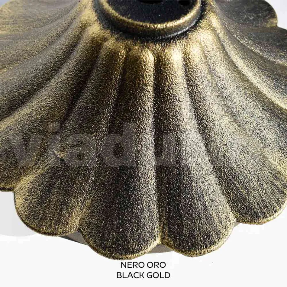 Lampione Alto 242 cm in Acrilico e Alluminio Nero Made in Italy - Trovanero Viadurini