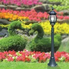 Lampione Basso per Esterno in Alluminio Antracite Made in Italy - Impero Viadurini