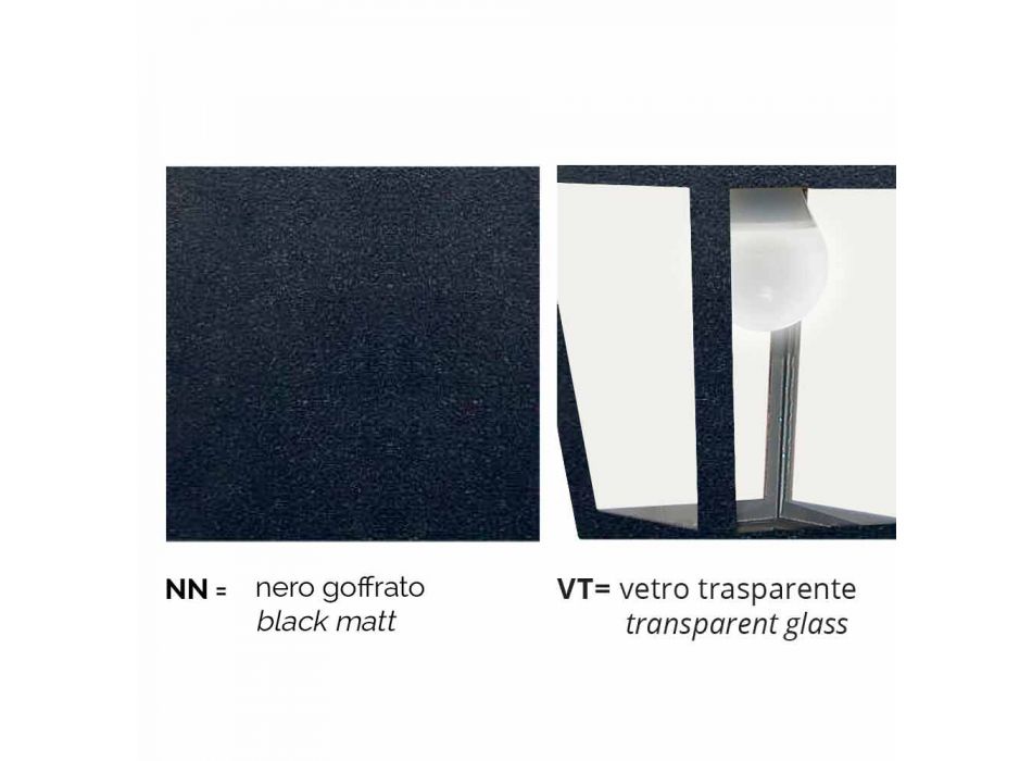 Lampione basso per esterno in alluminio prodotto in Italia, Kristel  Viadurini