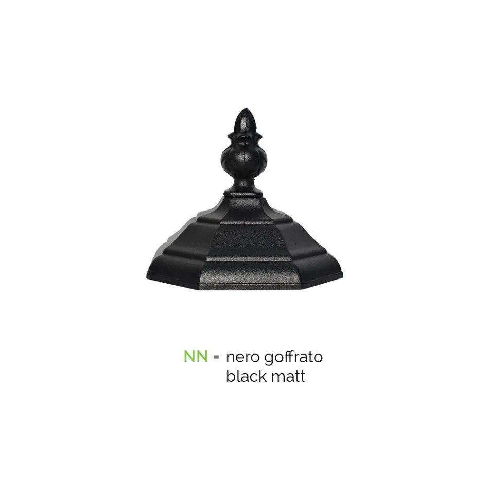 Lampione da Esterno 3 Luci in Alluminio Stile Vintage Made in Italy - Leona Viadurini