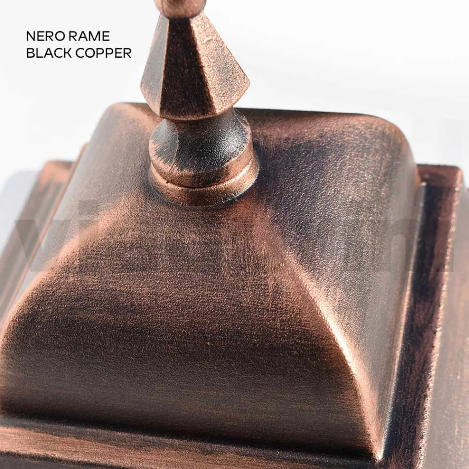 Lampione da Esterno Alto 222 cm in Vetro e Alluminio Pressofuso - Alchimista Viadurini