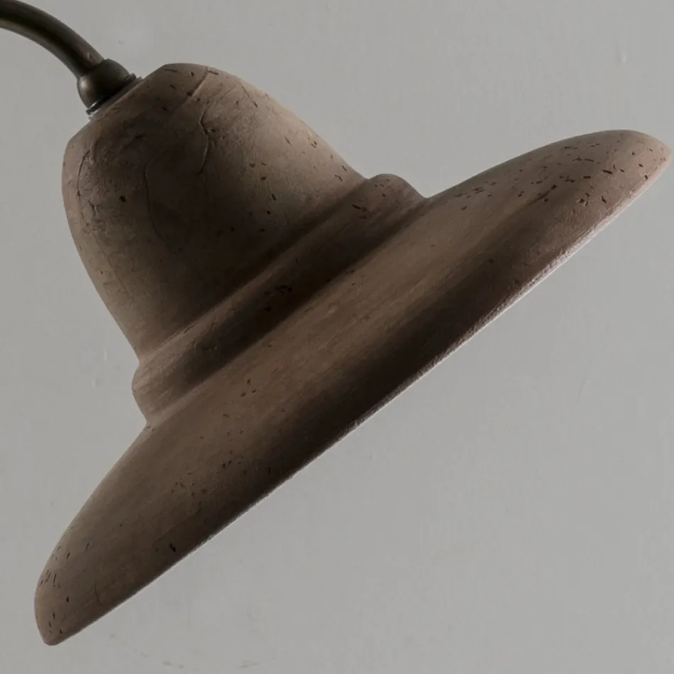 Lampione da Esterno in Alluminio e Galestro Made in Italy - Toscot Spoleto Viadurini