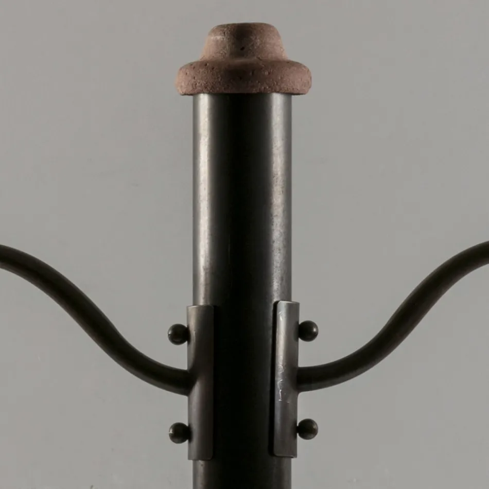 Lampione da Esterno in Alluminio e Galestro Made in Italy - Toscot Spoleto Viadurini