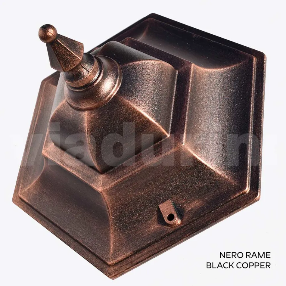 Lampione da Giardino in Vetro Sabbiato e 5 Finiture di Alluminio - Pinako Viadurini