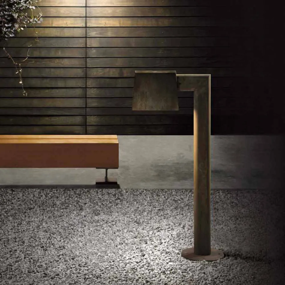 Lampione Esterno in Metallo Marrone Antico 2 Altezze - Saint Tropez by Il Fanale Viadurini