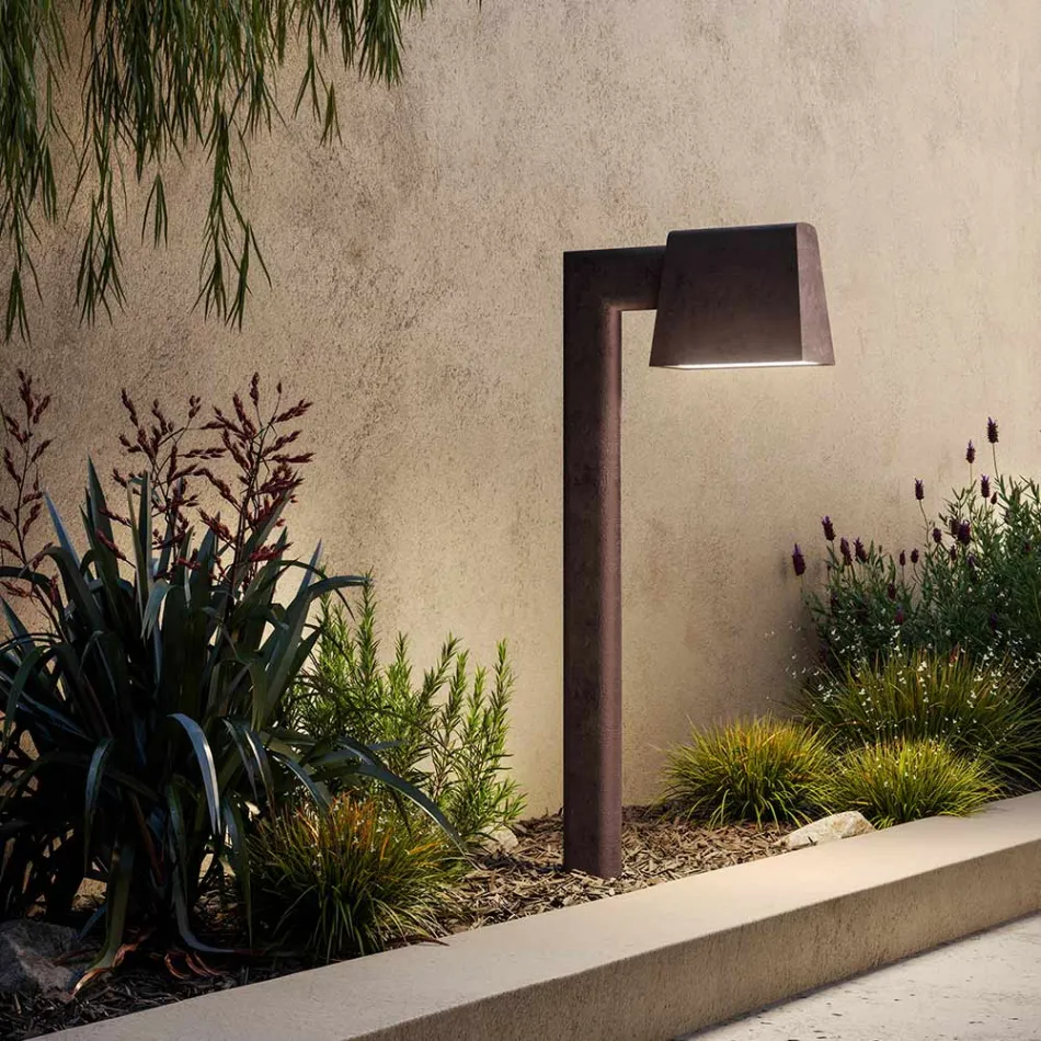 Lampione Esterno in Metallo Marrone Antico 2 Altezze - Saint Tropez by Il Fanale Viadurini