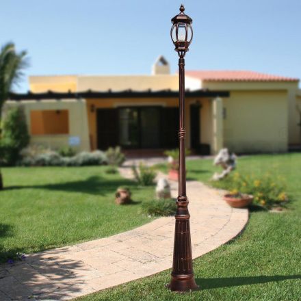 Lampione in Stile Vintage in Alluminio Pressofuso Made in Italy - Leona Viadurini