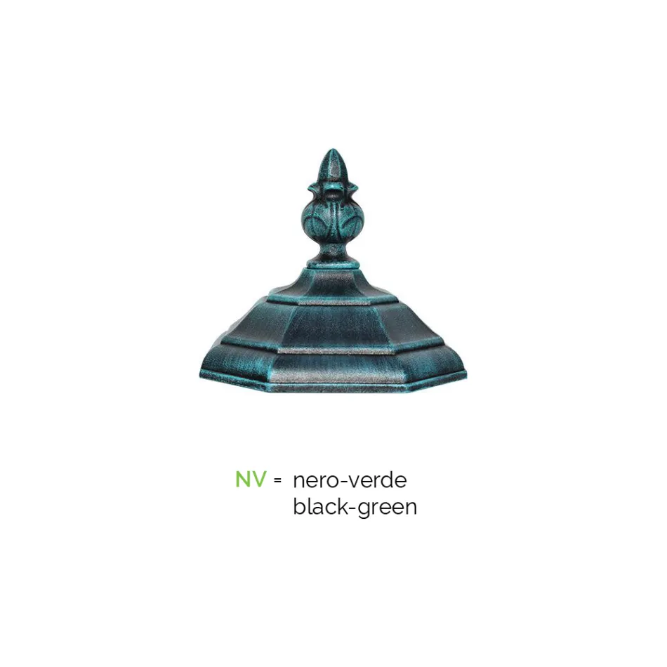 Lampione in Stile Vintage in Alluminio Pressofuso Made in Italy - Leona Viadurini