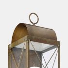 Lanterna a Parete con Candela Design Classico in Ottone - Lanterne by Il Fanale Viadurini