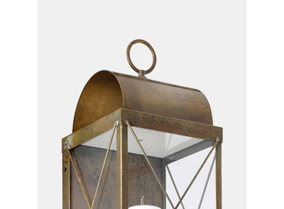 Lanterna a Parete con Candela Design Classico in Ottone - Lanterne by Il Fanale