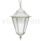 Lanterna da Esterno Vintage in Alluminio Bianco Made in Italy - Terella Viadurini