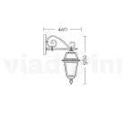 Lanterna Outdoor Realizzata in Alluminio Antracite e Vetro Made in Italy - Elric Viadurini