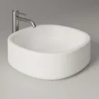 Lavabo 40x40 cm da Appoggio in Ceramica di Diversi Colori Made in Italy - Ragazza Viadurini