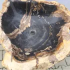 Lavabo a colonna di design in pietra naturale Ley, fatto a mano Viadurini