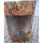 Lavabo a colonna di design in pietra naturale Ley, fatto a mano Viadurini