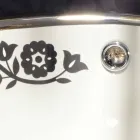 Lavabo a incasso di barocco design in fire clay made in Italy, Otis Viadurini