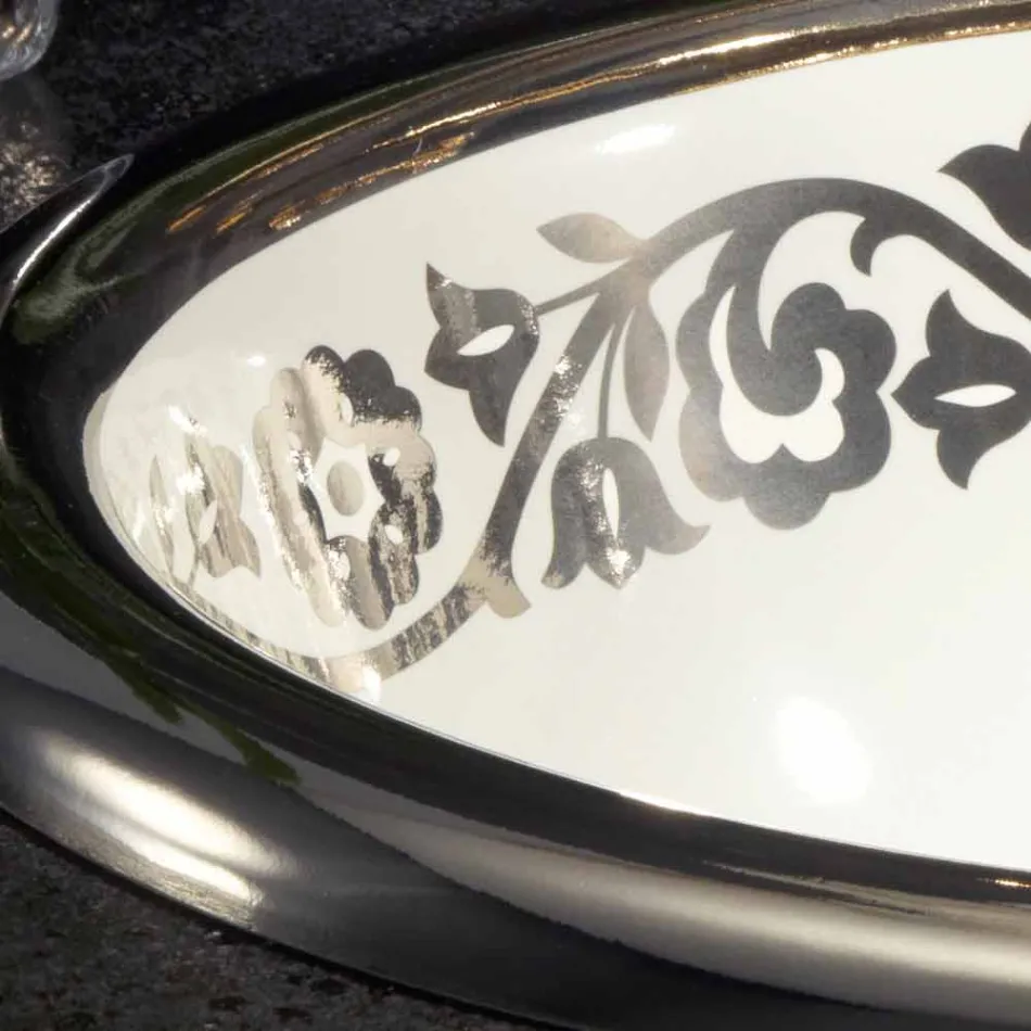 Lavabo a incasso di barocco design in fire clay made in Italy, Otis Viadurini