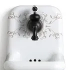Lavabo a Sospensione in Ceramica a Fantasia Design Moderno 26 cm - Jordan Viadurini