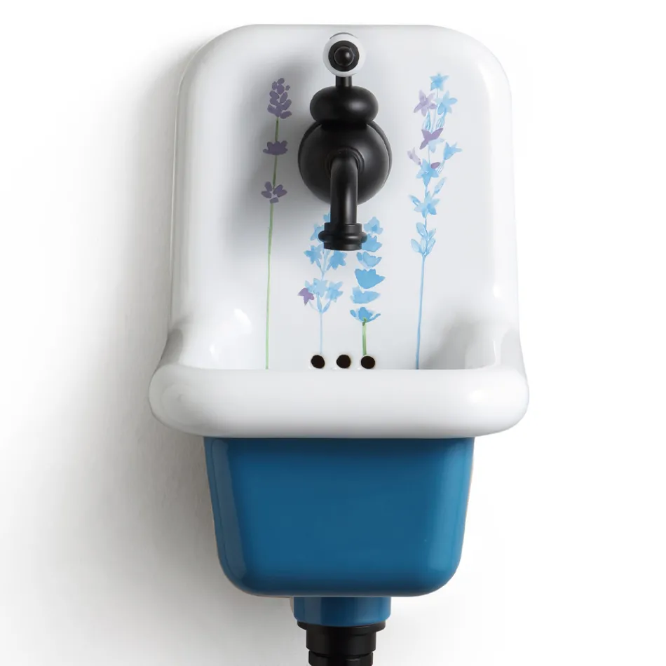 Lavabo a Sospensione in Ceramica a Fantasia Design Moderno 26 cm - Jordan Viadurini