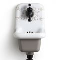 Lavabo a Sospensione in Ceramica a Fantasia Stile Vintage 26 cm - Jordan