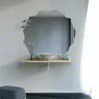 Lavabo appoggio design moderno a forma di foglia Faruglium  Viadurini