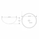 Lavabo Bagno da Appoggio in Pietra Sand Stone Forma Rotonda - Cerasolo Viadurini