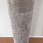 Lavabo conico a colonna in pietra naturale Iga, pezzo unico Viadurini