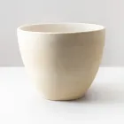 Lavabo Conico da Appoggio in Terra Refrattaria Tornita a Mano - Orbite Viadurini