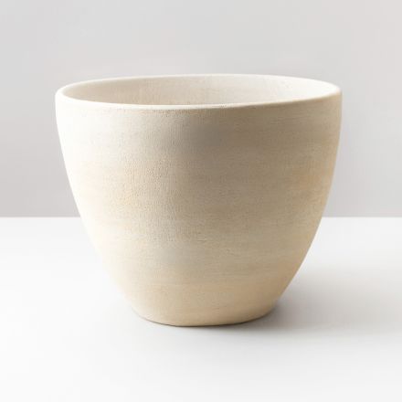 Lavabo Conico da Appoggio in Terra Refrattaria Tornita a Mano - Orbite Viadurini