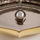 Lavabo da appoggio ceramica platino e oro di design made Italy Oscar Viadurini