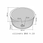 Lavabo da Appoggio Cilindrico in Pietra Naturale Beige Ampat Viadurini