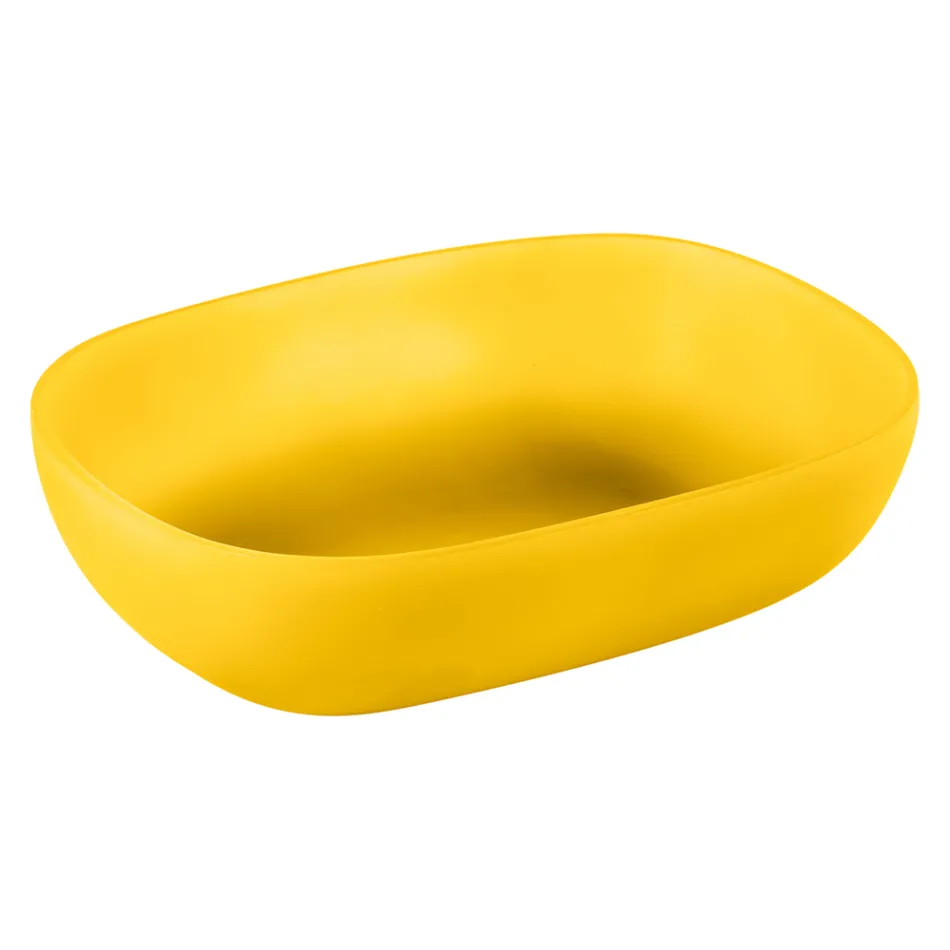 Lavabo da Appoggio Colorato in Resina Stampato Realizzato in Italia - Elba Viadurini