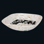 Lavabo da appoggio con inserti in conchiglie Bea, pezzo unico Viadurini