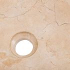 Lavabo da appoggio di design fatto a mano in marmo erosi, Busseto Viadurini