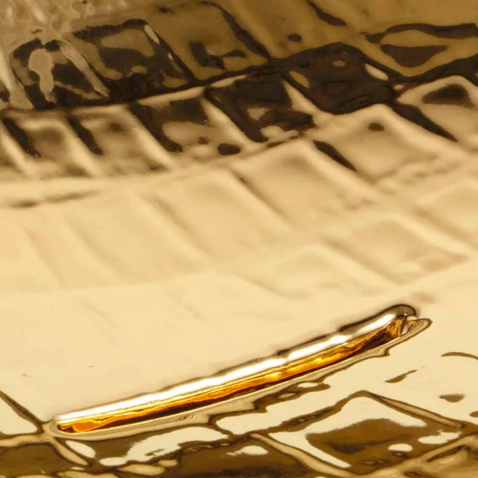 Lavabo da appoggio di design in ceramica gold made in Italy Animals Viadurini