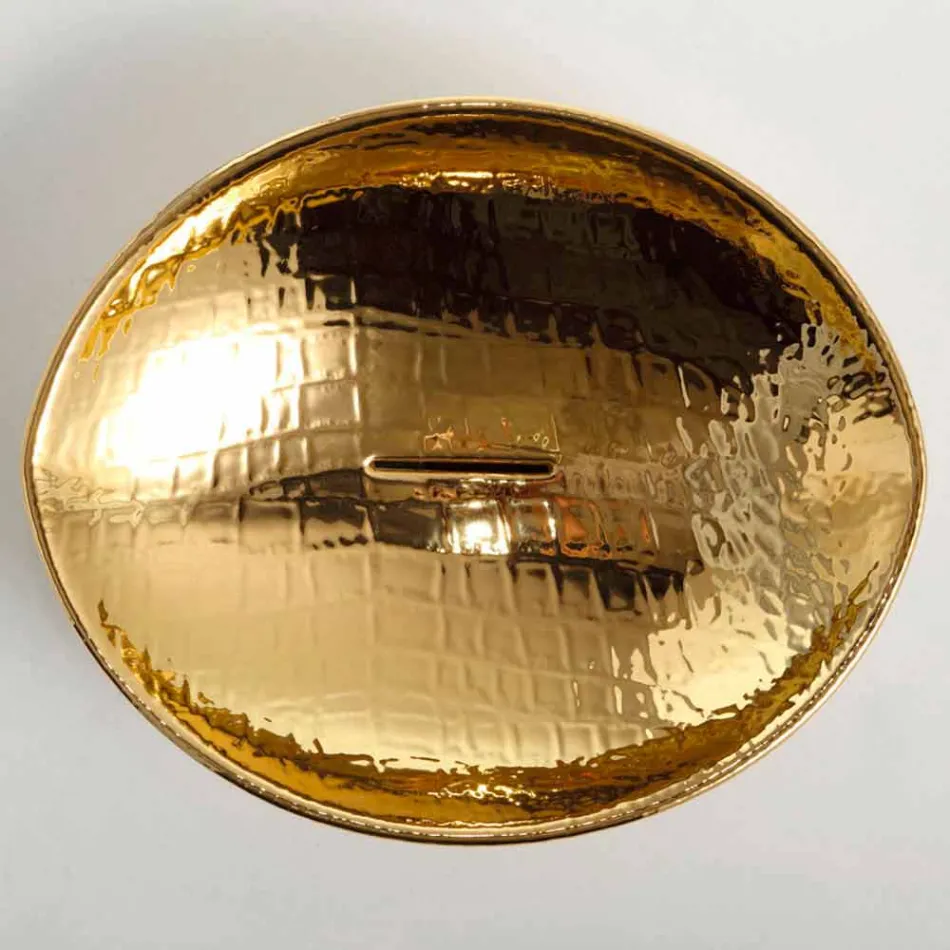 Lavabo da appoggio di design in ceramica gold made in Italy Animals Viadurini