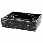 Lavabo da appoggio di design in marmo Ozzy, pezzo unico Viadurini