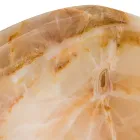 Lavabo da appoggio di design in pietra onice Lana, fatto a mano Viadurini